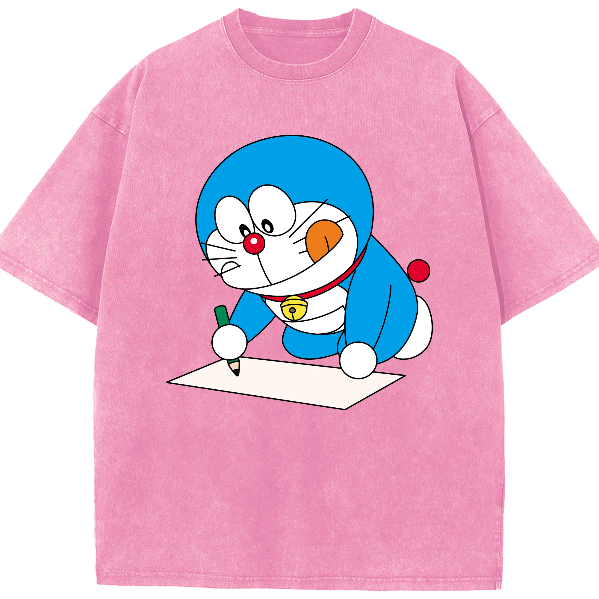 （画像用） ドラえもん Doraemon 綿100% ヴィンテージ風 半袖Tシャツ（フロントプリント）